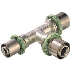Afbeelding van Comap MultiSkin messing perskoppeling T stuk 20 x 16 (water)