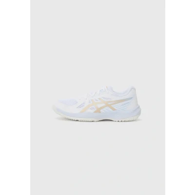 Afbeelding van Asics Upcourt 6 Unisex Handbalschoenen voor kinderen, Maat: 32.5, White/champagne Textiel/ synthetisch