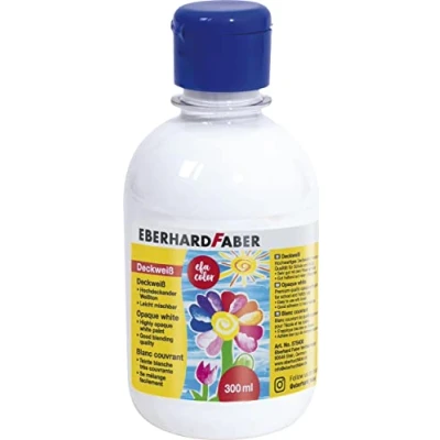 Afbeelding van EberhardFaber, Kleuren + verf voor doe het zelvers, Eberhard Faber Vertrieb GmbH Opaque White Bottle 300ml (Wit, 300 ml)