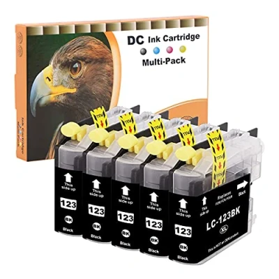 Afbeelding van D&amp;C Inktcartridge compatibel voor Brother LC 123 LC123 XL DCP J132W J150 Series J152W J152WR J172W J4110DW J4110W J552DW J752DW MFC J66920DW (5 zwart)