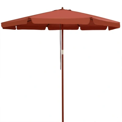 Afbeelding van Kingsleeve Parasol 330cm UV Bescherming 80+ Waterafstotend Terracotta