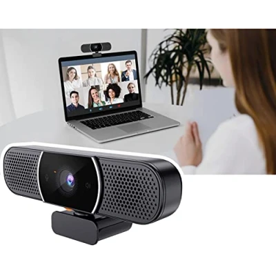 Image de Matosio OwlBar Mini, caméra de visioconférence 2K avec haut parleur et microphone, pour bureau ou salle réunion