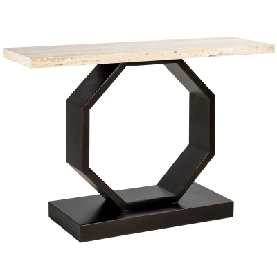 Afbeelding van Richmond Interiors Avalon Travertijn Sidetable