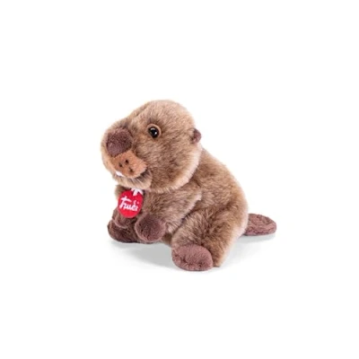 Afbeelding van Trudi Trudino Castor Pluche dier bever, verjaardagscadeau of kerstcadeau 16x13x11cm maat XS Trudini model 55485