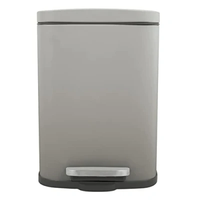 Afbeelding van Spirella Pedaalemmer Venice beige 5 liter metaal L21 x H30 cm soft close toilet/badkamer