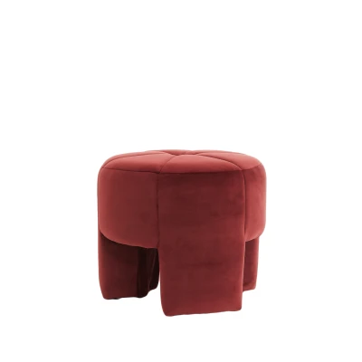 Afbeelding van Light &amp; Living Poef BATOEMI Ø51x45cm Rood