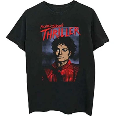Afbeelding van Michael Jackson Thriller Pose Heren T shirt M Zwart
