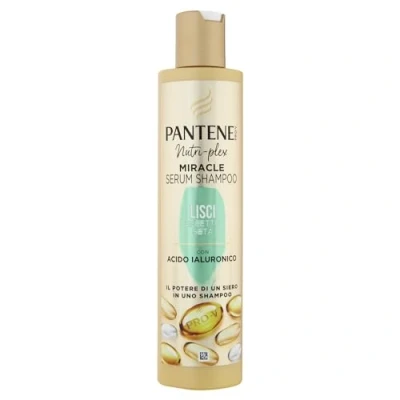 Afbeelding van Pantene Pro V Miracle Shampoo met zijdeeffect hyaluronzuur, de kracht van een serum in shampoo, voor kroeshaar en droog haar, 250 ml