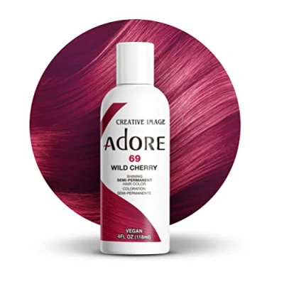 Afbeelding van Adore Shining Semi Permanent Hair Color Wild Cherry 69 Haarverf