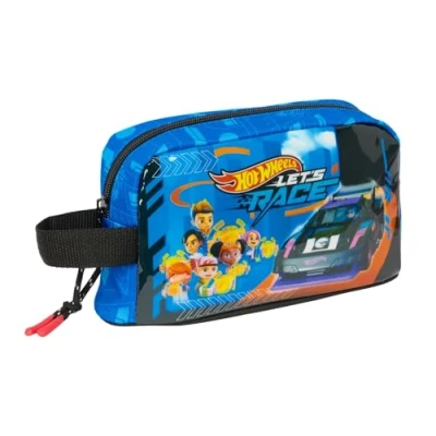 Afbeelding van Thermische Snacktas Hot Wheels Let&#039;s race Blauw Zwart 21,5 x 12 6,5 cm