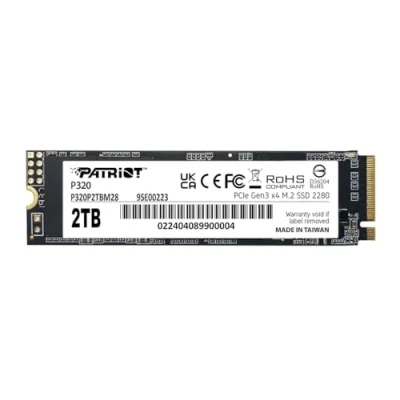 Afbeelding van Patriot P320 2TB SSD intern NVMe PCIe Gen 3x4 M.2 2280 Solid State Drive P320P2TBM28