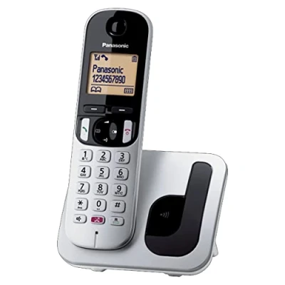 Afbeelding van Panasonic KX TGC250 Cordless Silver Utilizzo Semplice Funzione Sveglia Vivavoce