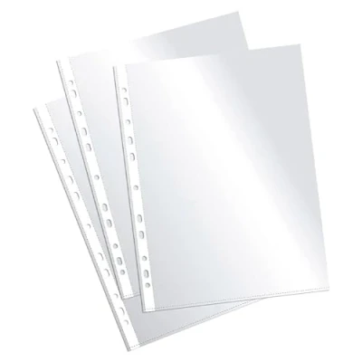 Afbeelding van Plus Office EH303A 8/FC perforatietas, 90 micron, transparant, 100 stuks