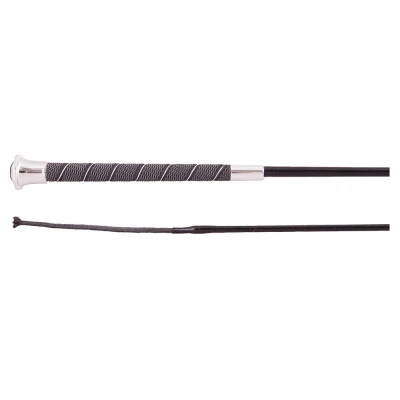 Image de BR Chambrière de Dressage Virgo Noir/Argent 120cm