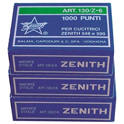 Afbeelding van Zenith 3 x 1000 nietjes 130Z6 (6/6) voor 548 en 590