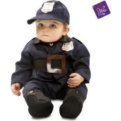 Afbeelding van Kostuums voor Baby&#039;s My Other Me Blauw Politie (4 Onderdelen) Maat 7 12 Maanden
