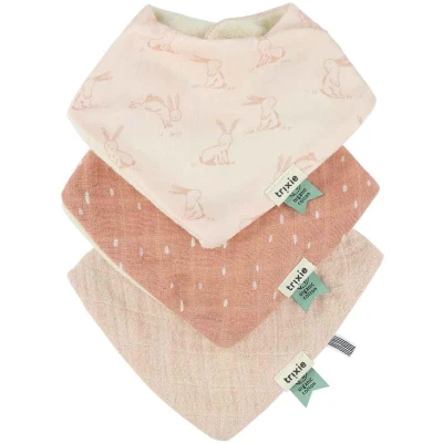 Afbeelding van Trixie Bandana Slab 3 Pack Mix Rosy Rabbit