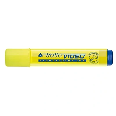 Afbeelding van Tratto Video 830201 markeerstiften, 12 stuks, geel