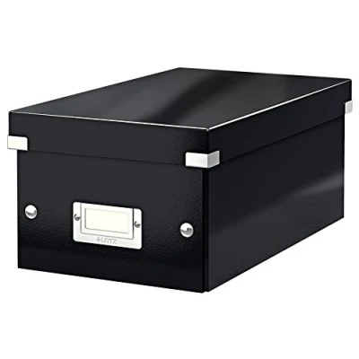 Afbeelding van Leitz DVD opbergdoos, zwart, Click &amp; Store, 60420095