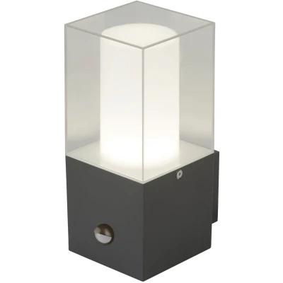 Afbeelding van Granada buitenwandlamp met sensor, donkergrijs