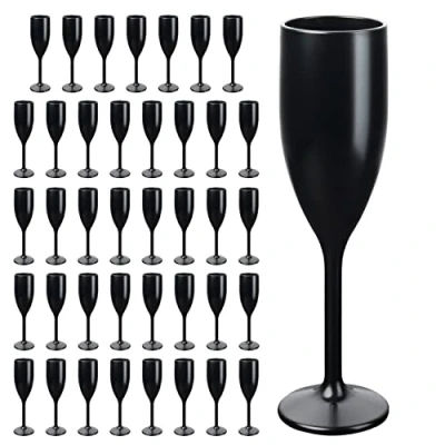 Afbeelding van Schramm® Meerweg champagneglazen in zwart naar keuze 6, 12, 24 of 48 stuks 160 ml champagnerglas champagneglas champagnerglazen inhoud mogelijk, maat: