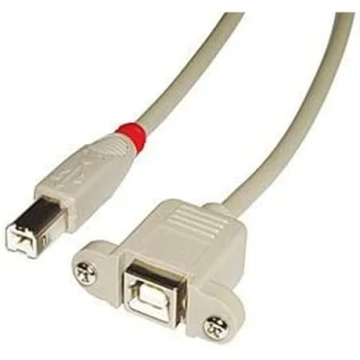 Afbeelding van LINDY USB kabel 2.0 B stekker, bus 1.00 m Grijs 31801