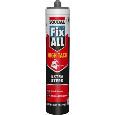 Afbeelding van Soudal Fix All High Tack KOMO 290ml Aluminium grijs