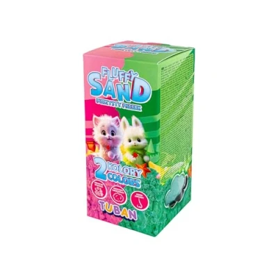Afbeelding van Tuban Fluffy Sand Pink &amp; Green 2 x 70 g.