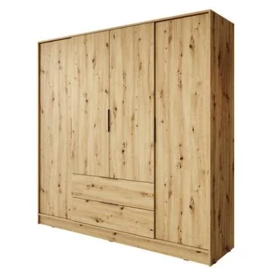 Afbeelding van Meubella Kledingkast Kellan Eiken 206 cm
