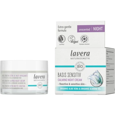 Afbeelding van Lavera Basis sensitiv calming night cream