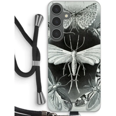 Afbeelding van Case Company® hoesje met Koord geschikt voor Samsung Galaxy S24 Plus Haeckel Tineida Telefoonhoesje Zwart Bescherming aan alle Kanten en Over de Schermrand