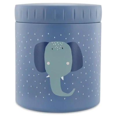 Image de Trixie Boîte à Repas Isotherme en Acier Inoxydable 500ml Récipient Alimentaire pour Déjeuner/Goûter (Mrs. Elephant)