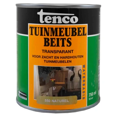 Afbeelding van Tenco Tuinmeubelbeits naturel 550 Buiten onderhoud