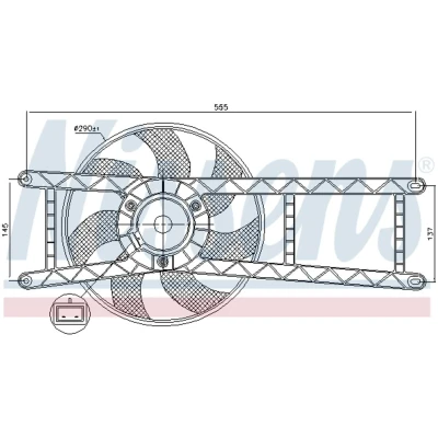 Afbeelding van Nissens Ventilatorwiel motorkoeling 85145