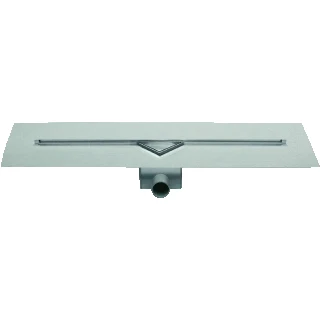 Afbeelding van Easy Drain S Line douchegoot met zijuitloop 50 mm 90 cm (RVS