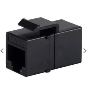 Afbeelding van UTP CAT6 Gigabit Keystone module RJ45 compact / zwart