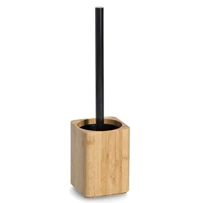Afbeelding van Zeller WC/Toiletborstel houder bamboe hout 35 x 9 cm luxe kwaliteit