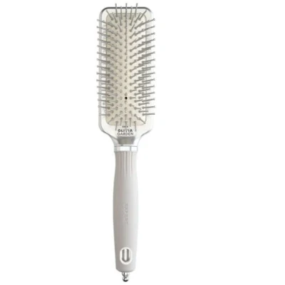 Afbeelding van Olivia Garden Care Rectangular Nylon Silver Haarborstel S