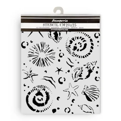 Afbeelding van Stamperia Silent Sea Thick Stencil 20x25cm Starfish (KSTD178)