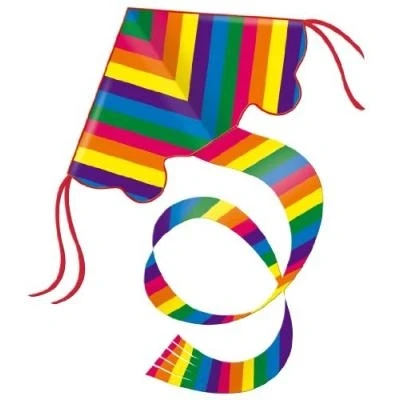 Image de GUNTHER 1159 JEU DE PLEIN AIR CERF VOLANT MONOFIL RAINBOW EN POLYESTER RIPSTOP