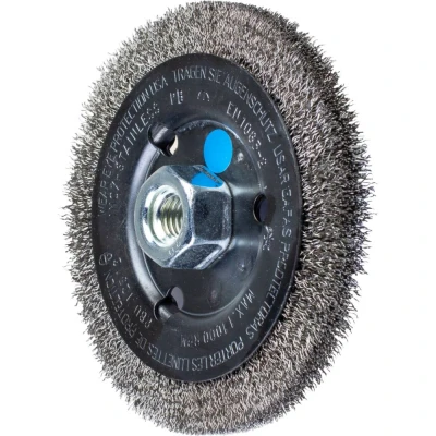 Afbeelding van PFERD 12512/M14 INOX 0,30 ronde borstel ongetordeerd RBU Ø 125 x 12 mm M14 edelstaaldraad haakse slijpmachines 43502302