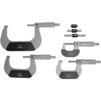 Afbeelding van HELIOS PREISSER 0800 513 Schroefmaatset 0 100 mm Aflezing: 0.01 DIN 863 1