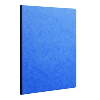 Afbeelding van Clairefontaine 791464C Notitieboek, A4, gelinieerd linnen, met rand, 96 vellen, Blauw