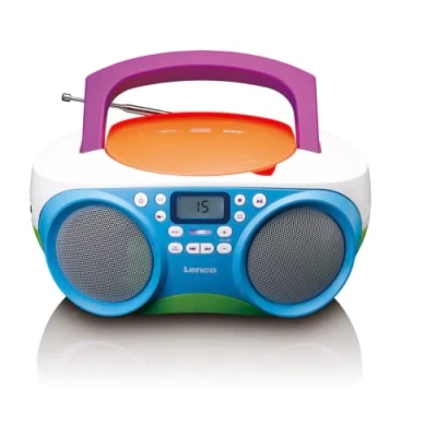 Image de Radio portable FM avec Lecteur CD/USB Lenco SCD 41 Multicolore