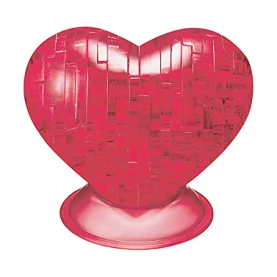 Afbeelding van Crystal Puzzle 59161 3D puzzel hart rood