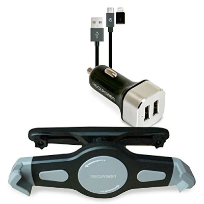Afbeelding van RealPower Tablet Car Set Tablethouder voor hoofdsteun Universeel 17,8 cm (7) 27,9 (11)