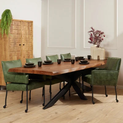 Afbeelding van Boomstamtafel Boston 300 cm