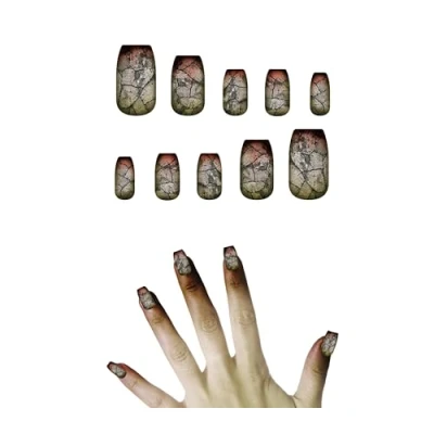 Afbeelding van Fiestas Guirca Zombie nagels met lijm (10 stuks)