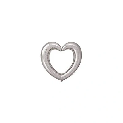 Afbeelding van Selfie frame hart zilver 80x70cm