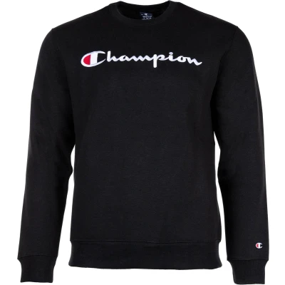 Afbeelding van Champion Icons Crewneck Contrast LOGO Sweater, Heren, Maat: XS, Black